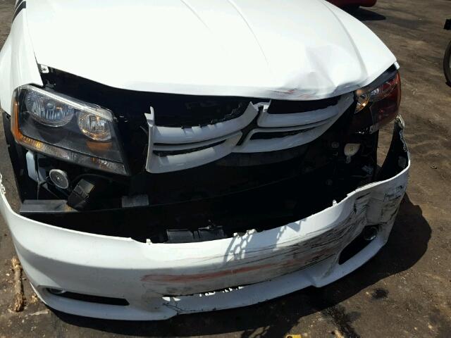 1C3CDZBG1EN154375 - 2014 DODGE AVENGER R/ WHITE photo 9