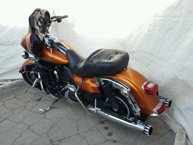 1HD1KEL11EB694627 - 2014 HARLEY-DAVIDSON FLHTK ELEC 橙色 照片 3