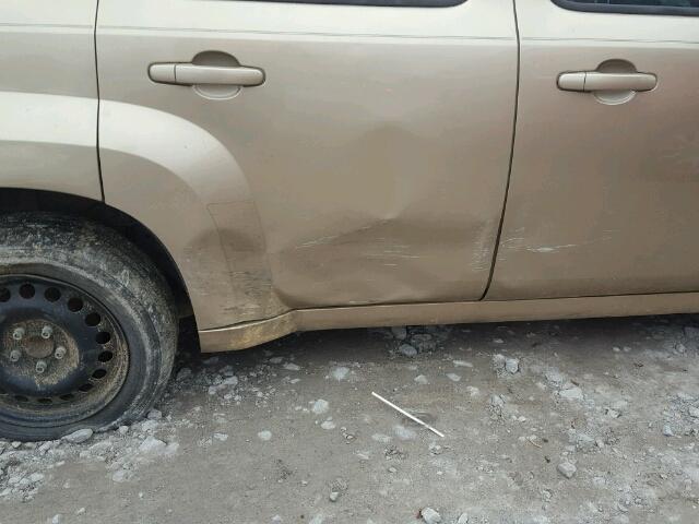 3GNDA13D98S630453 - 2008 CHEVROLET HHR LS GOLD photo 10