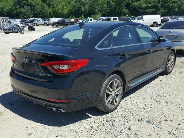 5NPE34AB7HH562495 - 2017 HYUNDAI SONATA SPO BLACK photo 4