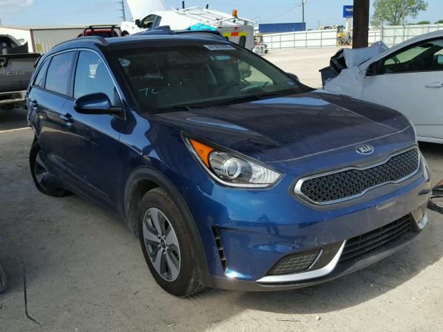 KNDCB3LCXJ5123467 - 2018 KIA NIRO FE BLUE photo 1