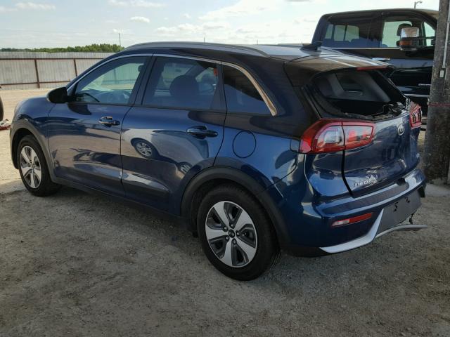 KNDCB3LCXJ5123467 - 2018 KIA NIRO FE BLUE photo 3