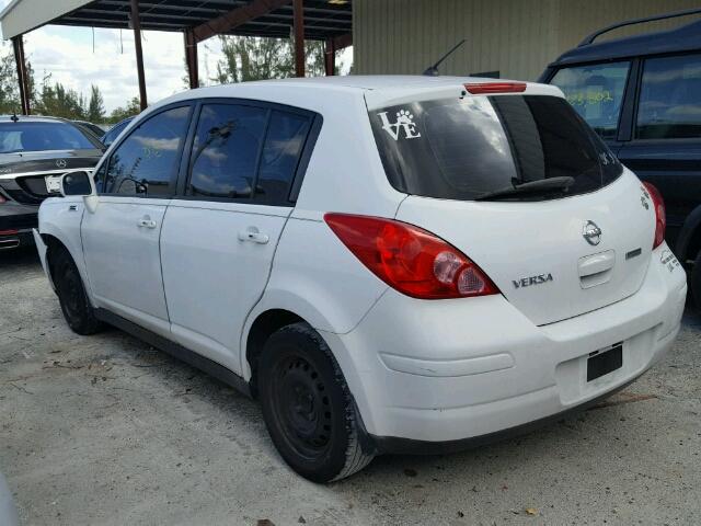 3N1BC1CPXAL372774 - 2010 NISSAN VERSA S WHITE photo 3