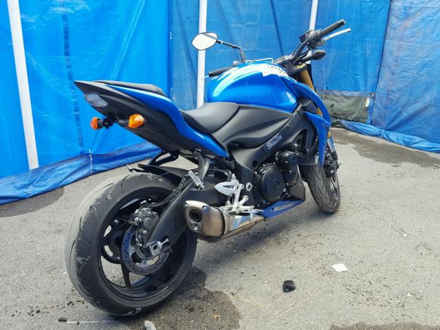 JS1GT79A3G2100757 - 2016 SUZUKI GSX-S1000 BLUE photo 4