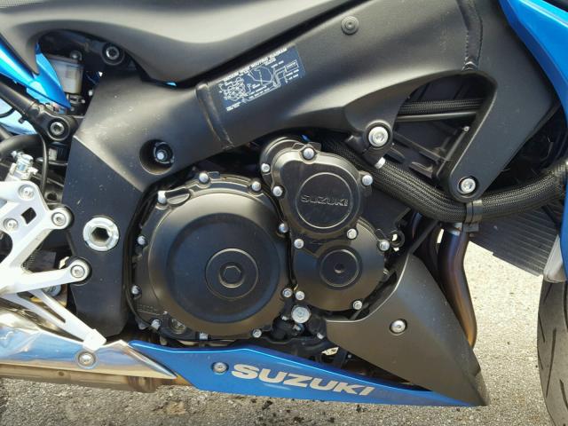 JS1GT79A3G2100757 - 2016 SUZUKI GSX-S1000 BLUE photo 7