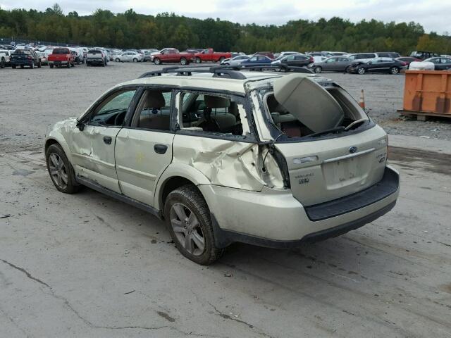 4S4BP61C677342534 - 2007 SUBARU LEGACY OUT TAN photo 3