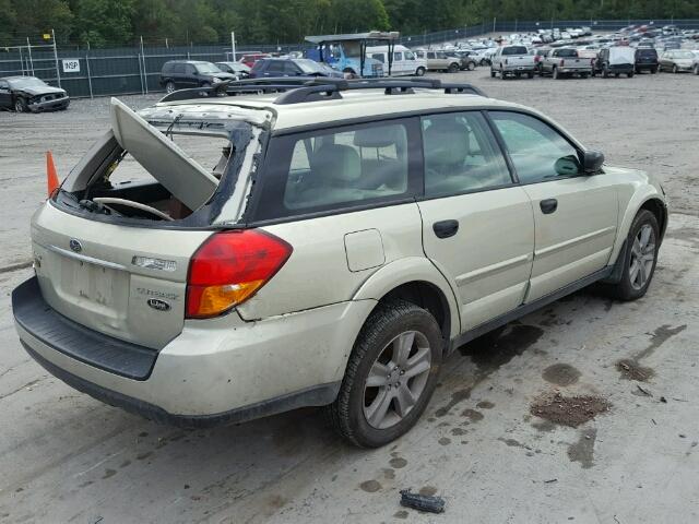 4S4BP61C677342534 - 2007 SUBARU LEGACY OUT TAN photo 4