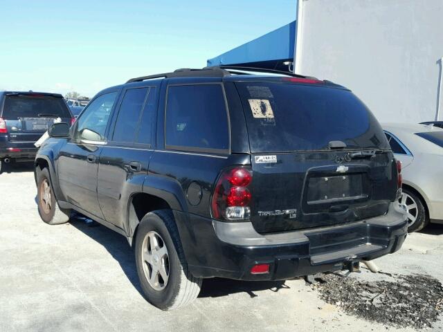 1GNDS13S562181356 - 2006 CHEVROLET TRAILBLAZE BLACK photo 3