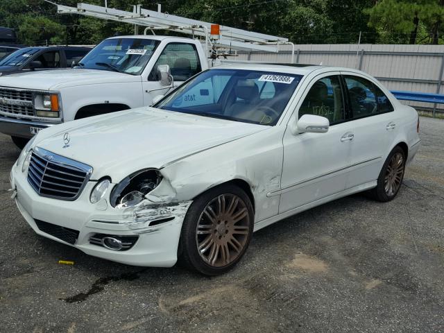 WDBUF87X18B200949 - 2008 MERCEDES-BENZ E 350 4MAT WHITE photo 2