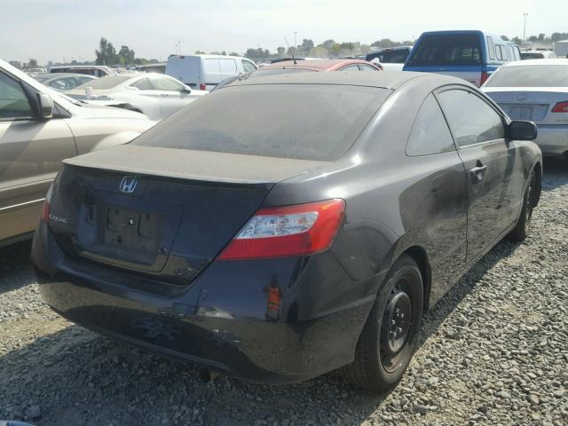 2HGFG126X7H573864 - 2007 HONDA CIVIC LX BLACK photo 4