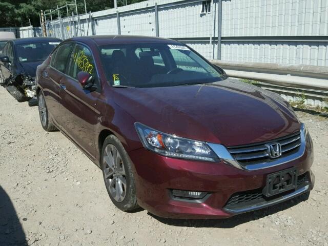 1HGCR2F55EA031328 - 2014 HONDA ACCORD SPO MAROON photo 1