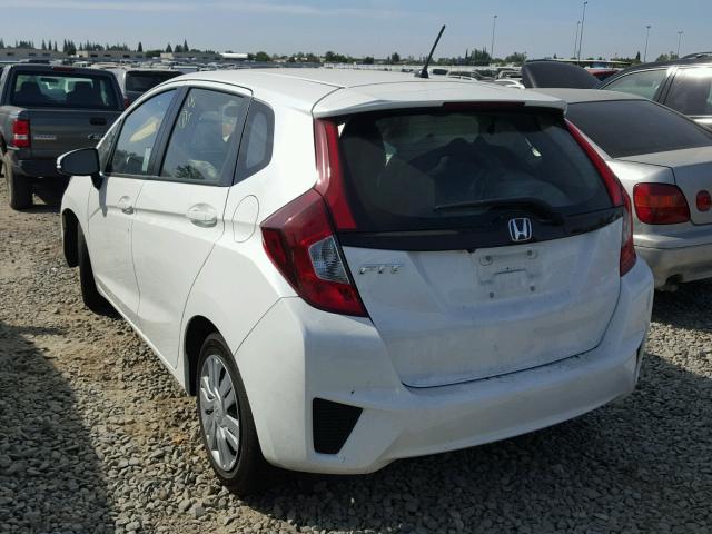 JHMGK5H51GX001096 - 2016 HONDA FIT LX WHITE photo 3