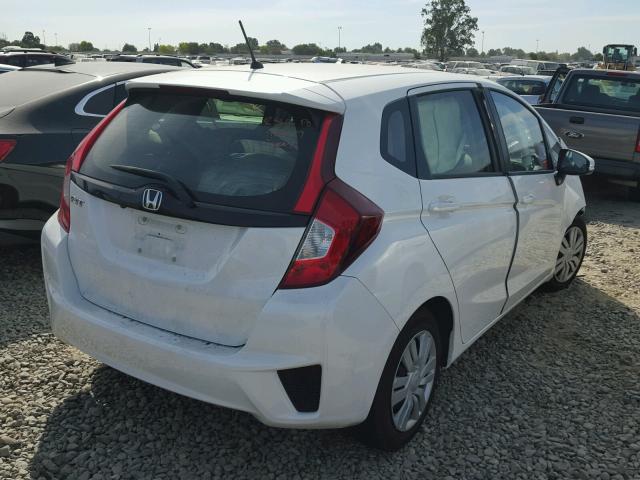 JHMGK5H51GX001096 - 2016 HONDA FIT LX WHITE photo 4