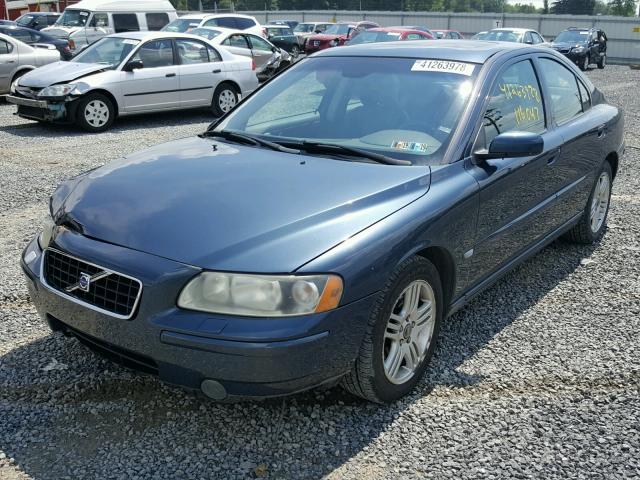 YV1RS592862554994 - 2006 VOLVO S60 2.5T BLUE photo 2