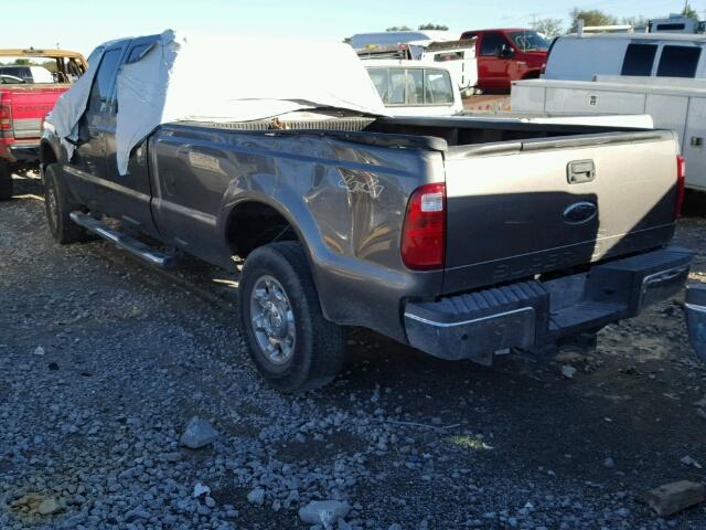 1FTSW2BY1AEA85134 - 2010 FORD F250 GRAY photo 3