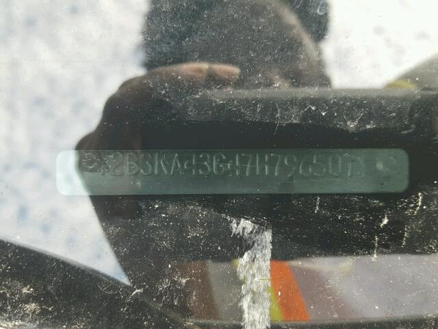 2B3KA43G47H796507 - 2007 DODGE CHARGER TEAL photo 10