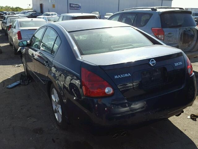 1N4BA41E04C877475 - 2004 NISSAN MAXIMA SE BLACK photo 3