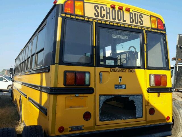 4UZABRCS37CV72961 - 2007 FREIGHTLINER CHASSIS B2 ყვითელი ფოტო 3