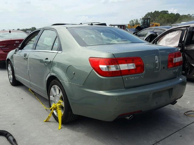 3LNHM26T58R647540 - 2008 LINCOLN MKZ მწვანე ფოტო 3