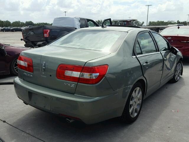 3LNHM26T58R647540 - 2008 LINCOLN MKZ მწვანე ფოტო 4