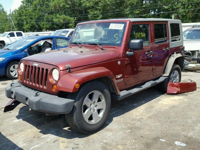1J4GA59197L215111 - 2007 JEEP WRANGLER S 红色 照片 2