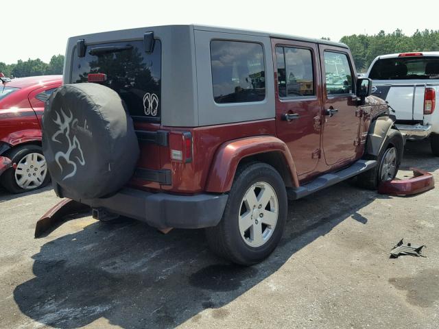 1J4GA59197L215111 - 2007 JEEP WRANGLER S 红色 照片 4