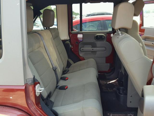 1J4GA59197L215111 - 2007 JEEP WRANGLER S 红色 照片 6