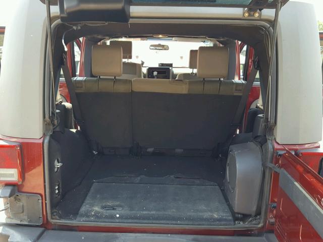 1J4GA59197L215111 - 2007 JEEP WRANGLER S 红色 照片 9