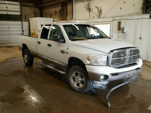 3D7KS28DX8G218594 - 2008 DODGE RAM 2500 S WHITE photo 1
