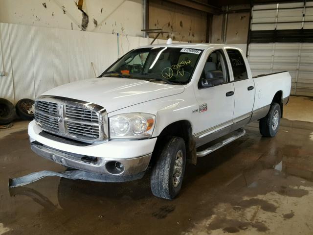 3D7KS28DX8G218594 - 2008 DODGE RAM 2500 S WHITE photo 2