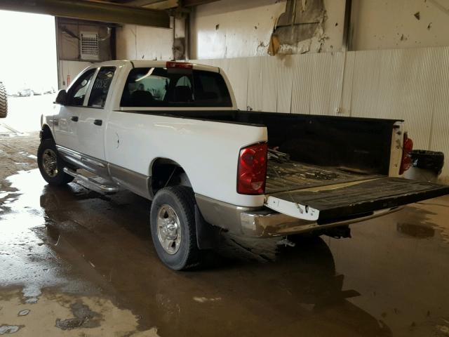3D7KS28DX8G218594 - 2008 DODGE RAM 2500 S WHITE photo 3