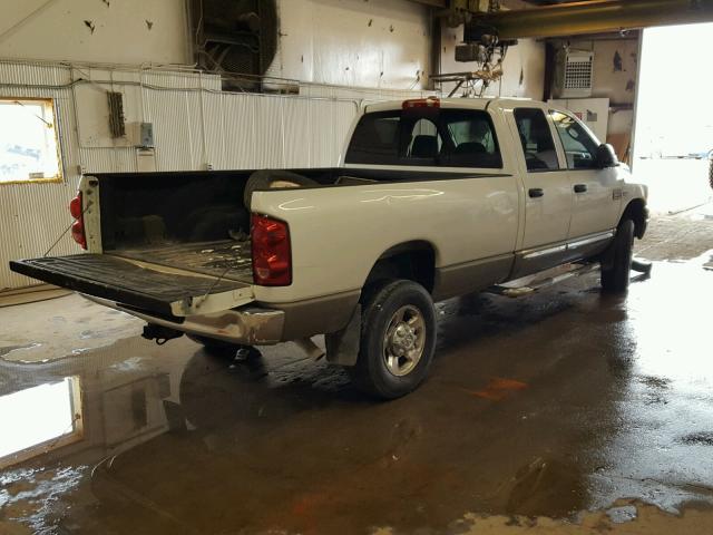 3D7KS28DX8G218594 - 2008 DODGE RAM 2500 S WHITE photo 4