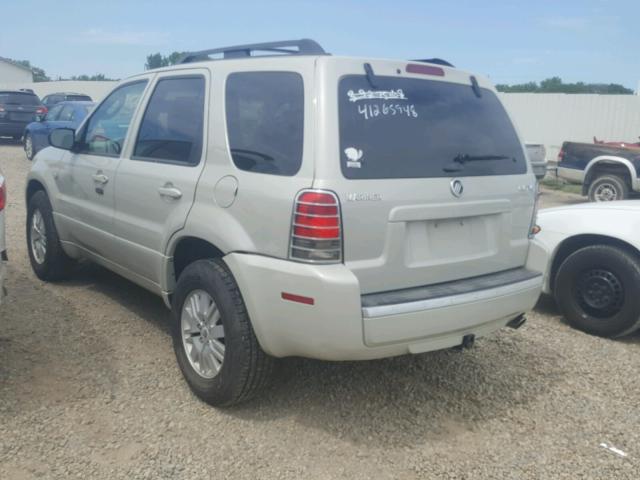 4M2CU91167KJ07012 - 2007 MERCURY MARINER LU CREAM photo 3