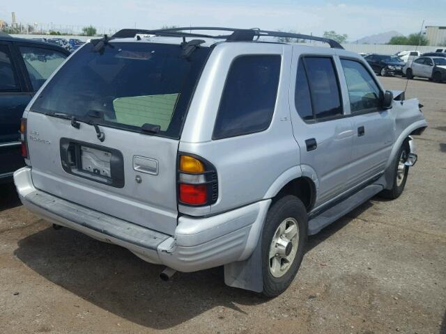 4S2CK58W1X4337782 - 1999 ISUZU RODEO S SILVER photo 4