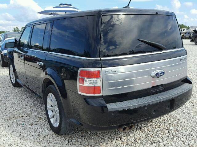 2FMGK5DC2BBD06978 - 2011 FORD FLEX BLACK photo 3