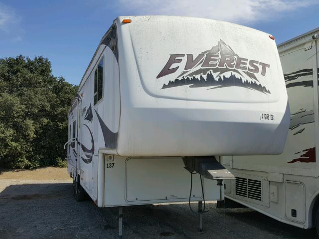 4YDF323215H485085 - 2005 EVER CAMPER WHITE photo 1