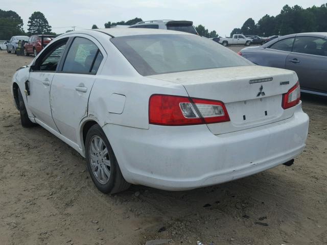 4A32B2FF3CE017096 - 2012 MITSUBISHI GALANT FE WHITE photo 3