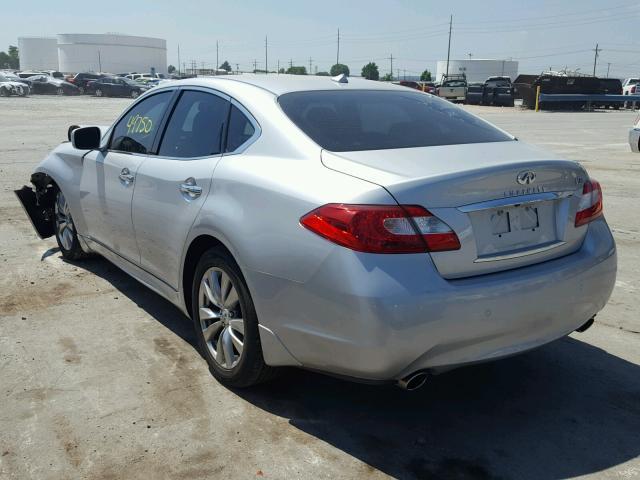 JN1BY1AP0DM514497 - 2013 INFINITI M37 SILVER photo 3