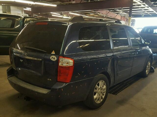 KNDMB233066054191 - 2006 KIA SEDONA EX BLUE photo 4