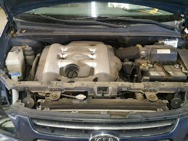 KNDMB233066054191 - 2006 KIA SEDONA EX BLUE photo 7