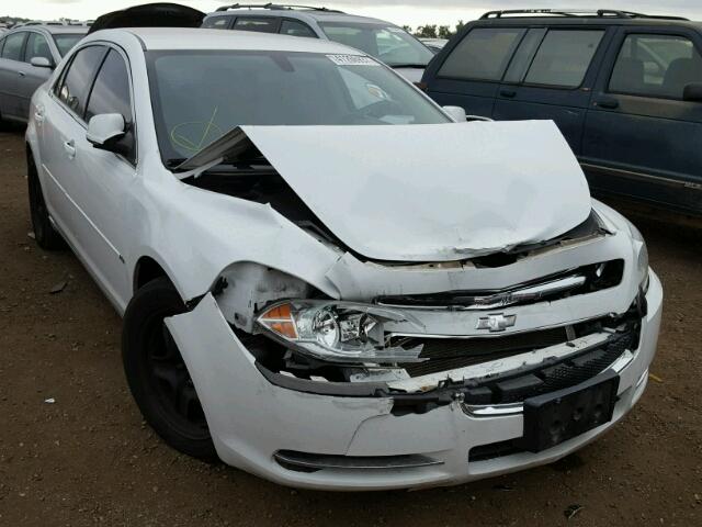 1G1ZC5EB2AF291548 - 2010 CHEVROLET MALIBU WHITE photo 1