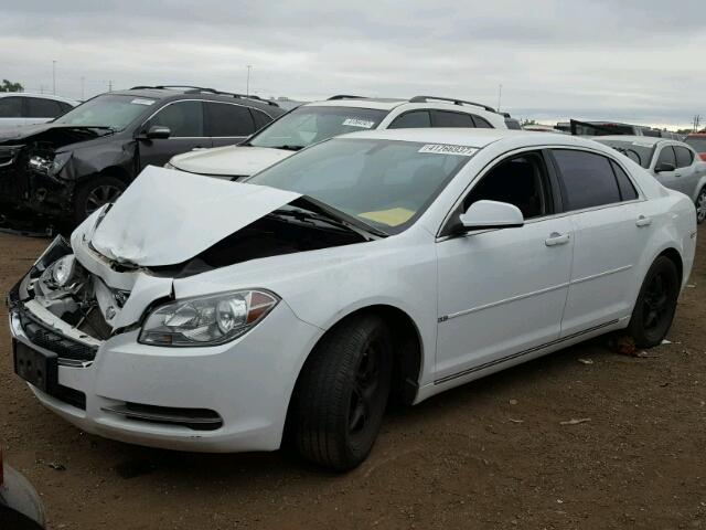 1G1ZC5EB2AF291548 - 2010 CHEVROLET MALIBU WHITE photo 2