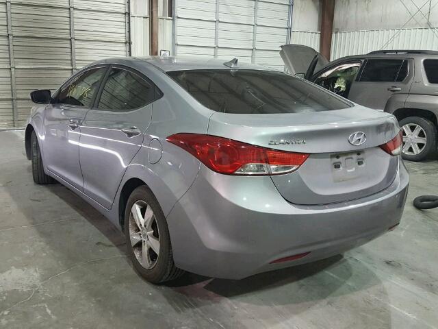 KMHDH4AE9CU351705 - 2012 HYUNDAI ELANTRA GL SILVER photo 3