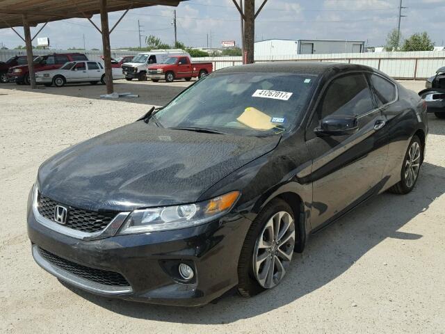 1HGCT2A81EA003447 - 2014 HONDA ACCORD BLACK photo 2