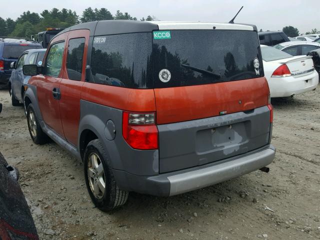 5J6YH18375L007611 - 2005 HONDA ELEMENT LX ORANGE photo 3