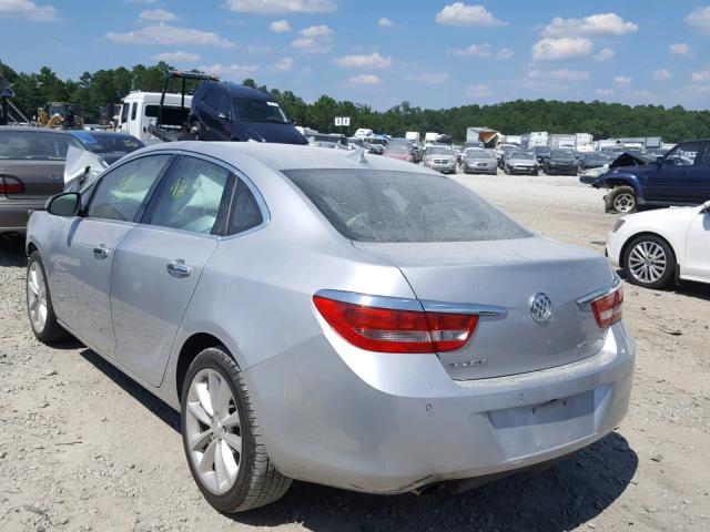 1G4PR5SK5D4152138 - 2013 BUICK VERANO CON SILVER photo 3