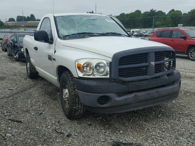 3D7KR26DX8G174529 - 2008 DODGE RAM 2500 S WHITE photo 1