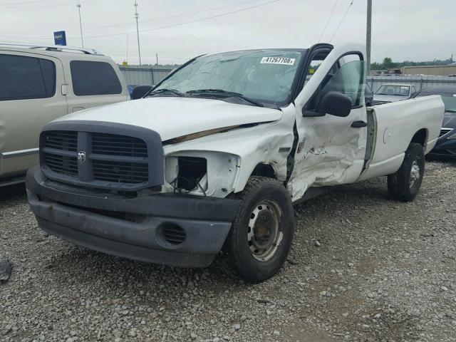 3D7KR26DX8G174529 - 2008 DODGE RAM 2500 S WHITE photo 2