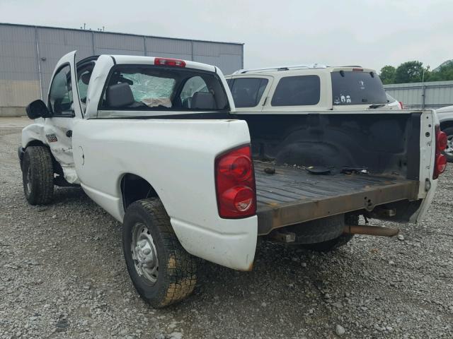 3D7KR26DX8G174529 - 2008 DODGE RAM 2500 S WHITE photo 3