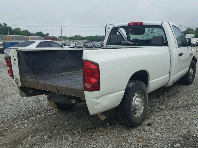 3D7KR26DX8G174529 - 2008 DODGE RAM 2500 S WHITE photo 4